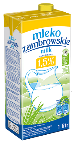 LOW FAT UHT MILK 1,5% Zambrowskie
